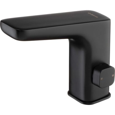 Miscelatore lavabo senza contatto con controllo della temperatura - 4xAA finitura nera - Giasyn