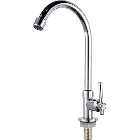 pc Single Handle Kitchen Faucet, Stainless Steel Kitchen Mixer Tap, 360° Swivel Kitchen Faucet MUMU (1/4)