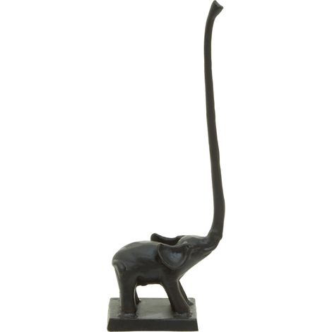 Premier Housewares Fauna Black Elephant Toilet Roll Holder (1/5)