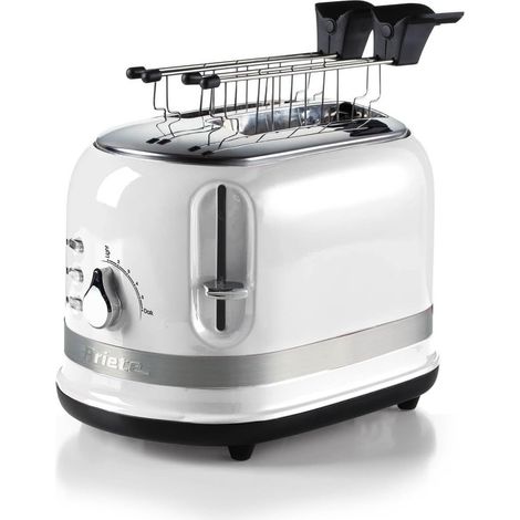 Grille-pain Blanc 2 Fentes 800W Moderne (1/2)