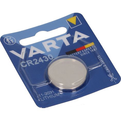 10x VARTA CR2430 Lithium-Knopfzelle 3V 290mAh (10x 1er Blister) (1/5)