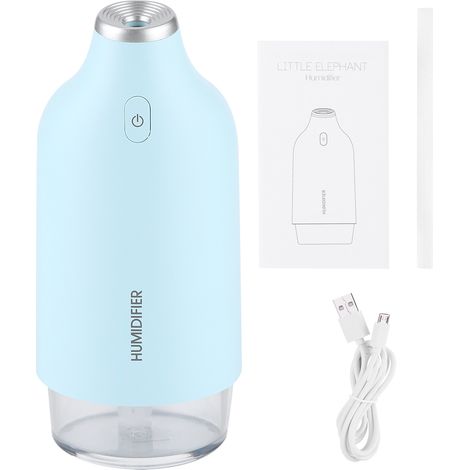 Mini humidificateur avec veilleuse colorée et alimentation USB, silencieux, accessoires pour la maison (1/5)