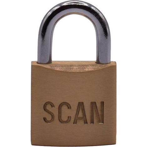 Scan BC7525 Brass Padlock 25mm SCAPLB25 (1/2)