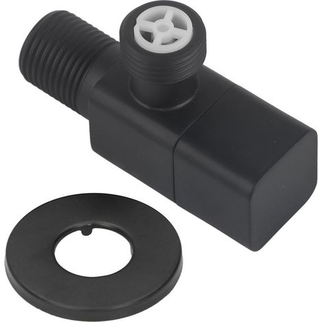 Vanne arrêt G1/2 – peinture noire – cuisine / salle bain – vanne angle (1/5)