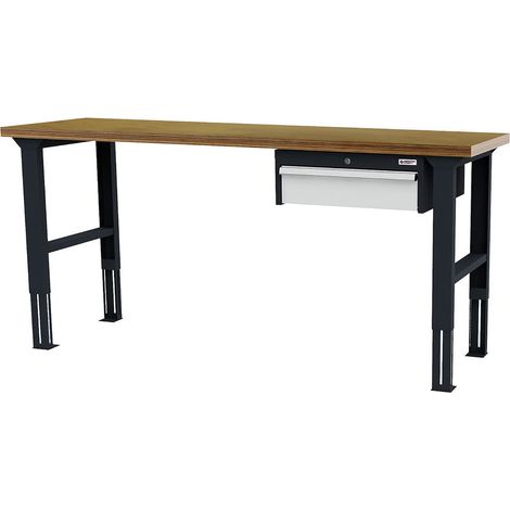 WS24 Arbeitstisch höhenverstellbar Schubladen: 1 x 150 B x T x H 2.000 x 600 x 760-1060 mm - WS24-100401