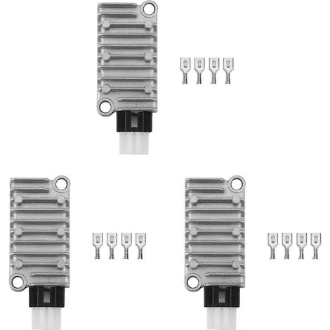 Régulateur-redresseur de tension 3X pour motos Yamaha TTR250, TTR225, XJ600, TW200, TW225, TW125, FZR400, XT225, XT250 et TDM850 (1/5)