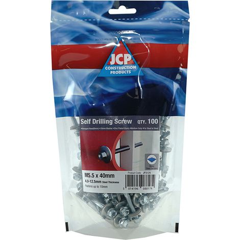 Jcp Fixings Metalfix Self-Drilling Screws 5.5 x 100mm - 500 (1/2)