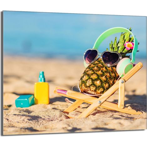 Protector de cristal para estufa 60x52 Piña (1/5)