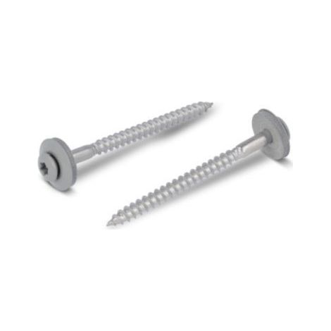 Vis faitage Tête fraisée bombée TFB TORX T20 Inox A2 RAL7030 4,5X60 Rondelle d'étanchéite EPDM-1 pièce