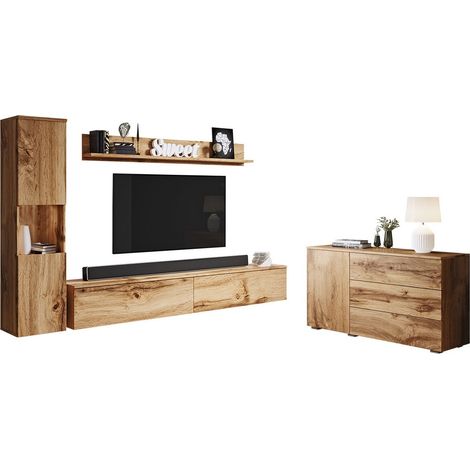 Conjunto de salón Sarasota 132, Roble wotan