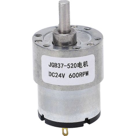 Moteur à engrenages DC24 600tr/min en acier allié, micro-moteur électrique réducteur pour jouets électroniques (1/5)