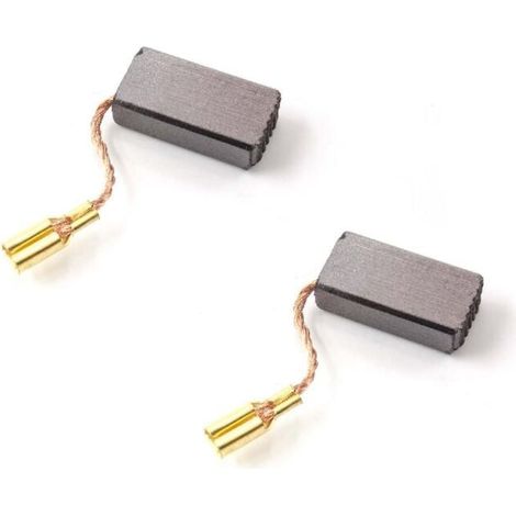 Vhbw – Balais charbon 5x8x16 mm – Lot de 2 – Compatible Bosch B 9150, B1100, B1150, GEX 150 – Graphite pour performance optimale (1/2)