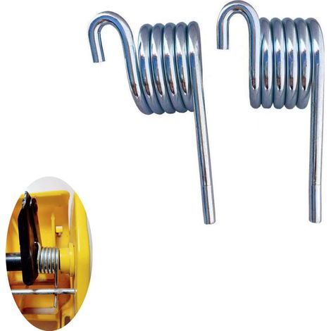 Lot de 2 ressorts de rechange pour serpillière commerciale, essoreur latéral, ressorts de torsion pour combinés sur roues, accessoires de nettoyage des sols professionnels (1/5)