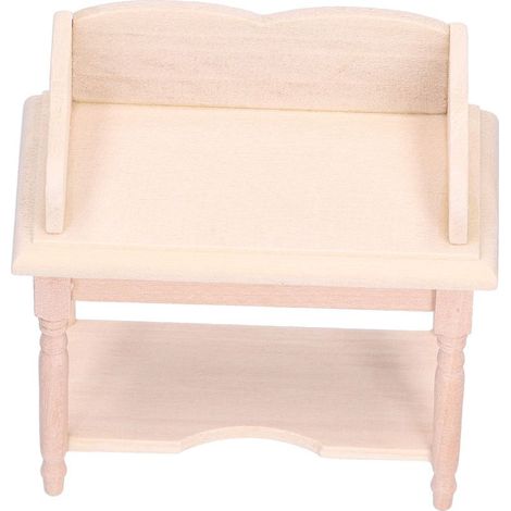 Bureau Miniature 1:12 pour Maison de Poupée DIY, Modèle de Meuble et Accessoires Décoratifs (1/5)