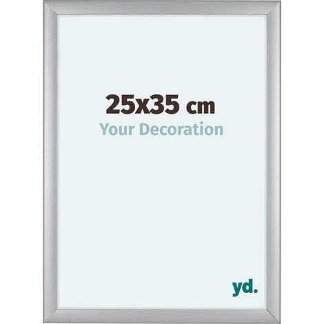 yd. - Cadre photo 25x35 - Argent Mat - MDF - Como (1/5)
