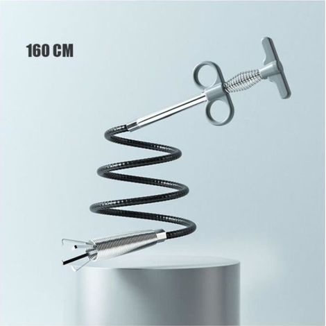 Déboucheur de drain 160mm pour salle de bain outil de nettoyage de drain de cheveux évier outil de déblocage accessoires de cuisine (1/4)