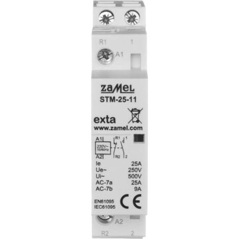 Contattore modulare per installazione 25A 1NO+1NC 230V AC tipo: STM-25-11 EXT10000290