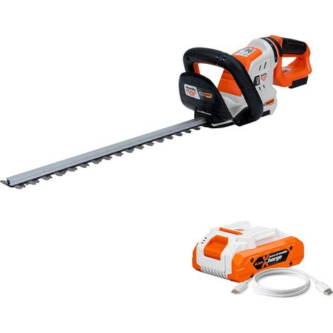 RURIS Taille-haie sans fil 20V Power Alfa UP - Lame 450 mm - Coupe 16 mm - Poignée rotative - Batterie 2400e inclus (1/5)