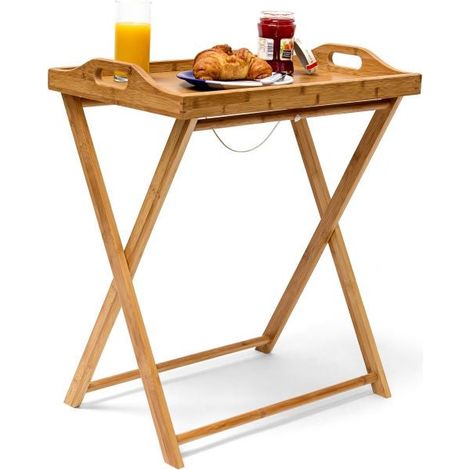 Tavolino vassoio in bambù 63,5 cm naturale (1/5)