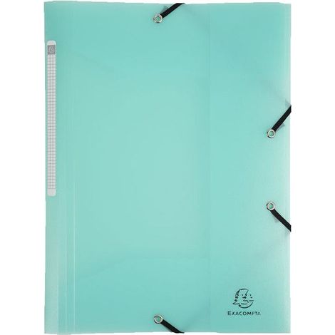 Chemise à élastique 3 rabats - A4 - Vert - Polypro - Chromaline - Exacompta (1/3)