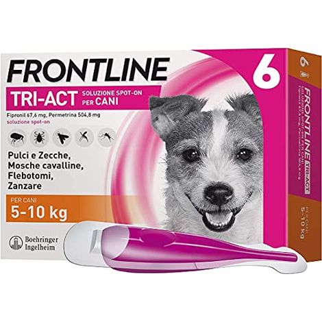 Frontline Tri-Act Cani 5-10 kg - Frontline Tri-Act Cani 5-10 kg - Confezione Da 6 Pipette, Any