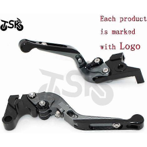 Levier de frein et d'embrayage pliable/extensible CNC avec logo, 20 couleurs, pour Kawasaki Z1000 SX Z1000SX Tourer 2017 (A) (1/5)