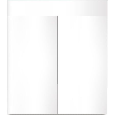 Supporto station Tank Reef/90 in bianco laccato lucido
