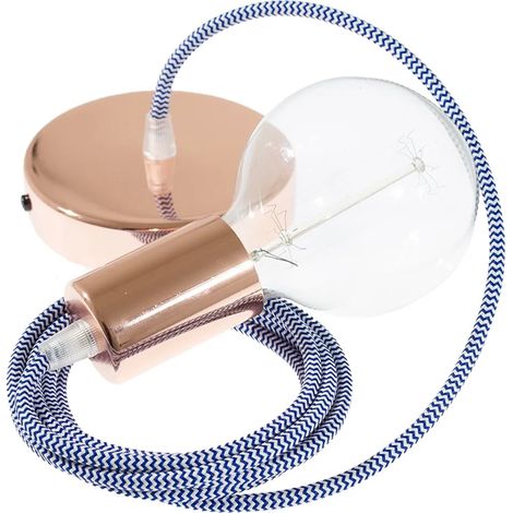 Lámpara colgante creative-cables rz12 zigzag porcelana 2 metros (1/3)