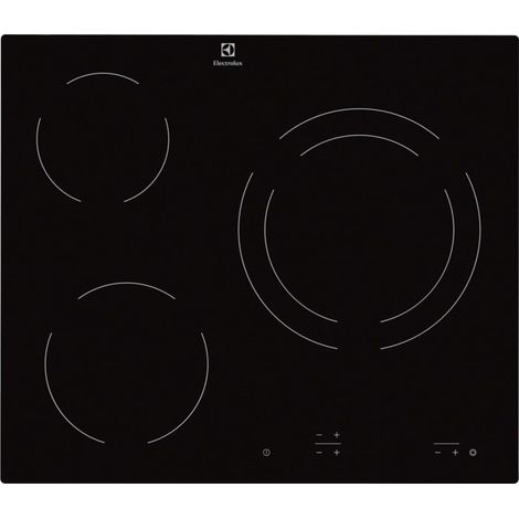Placa Vitrocerámica 59cm 3 Zonas Fuego 27cm ELECTROLUX EHF6231IOK (1/3)