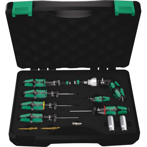 Wera 7443/12 Set d'installation pour systèmes de vérification de pression des pneus, 12 pièces - 05074746001 (1/5)