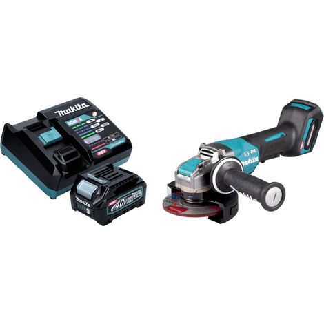 Makita GA 047 GD101 Meuleuse d'angle sans fil 40 V max. 125 mm X-LOCK Brushless + 1x batterie 2,5 Ah + chargeur