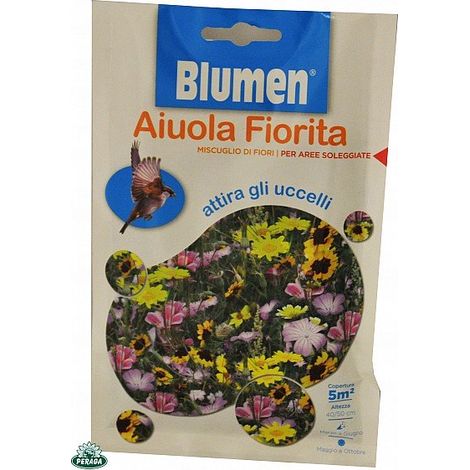BUSTINA CON SEMI IN MISCUGLIO DI FIORI ATTIRA UCCELLI SELVATICI