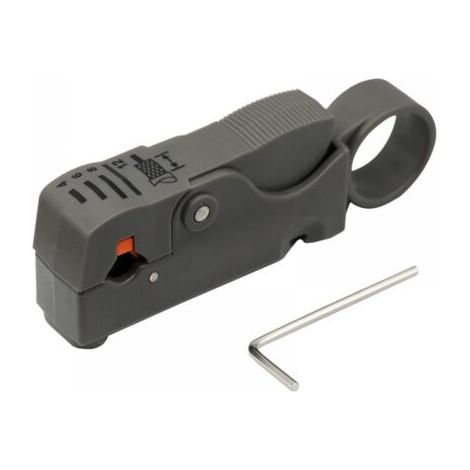 Outil de dénudage de câble Coaxial rotatif, outil de dénudage de câble Coaxial pour Rg6, Rg59/62 et Rg58 1 pièce