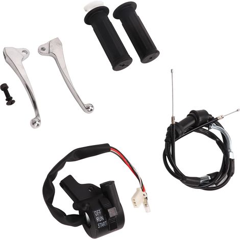 Gaszug-Griff-Start-Stopp-Schalter-Bremshebel-Kit für PW50 PY50 Dirt Bike (1/5)