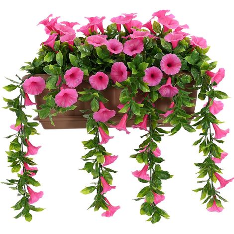 Künstliche Blumen Purpurrot 55 x 20 x 55 cm PE und Stahl vidaXL (1/5)