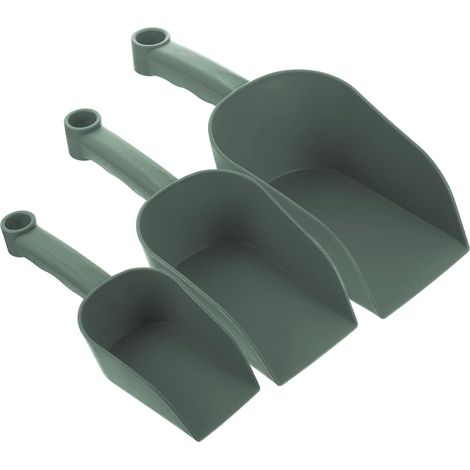 3 Pièces Pelle De Jardinage Écopes De Terre De Jardin Outil Bêche De Pelle à Main Propagation Râteau Tamis De Caoutchouté Taller Barrière Terrarium Green Plastique (1/5)