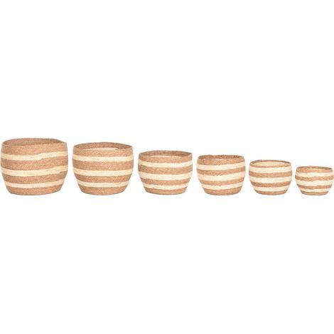 Cesta Set 6 Fibra 53X53X43 Natural (1/4)