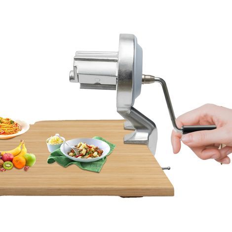 Máquina manual para hacer fideos, mango ergonómico, construcción duradera, color plata. (1/2)