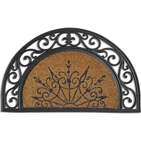 IDMAT - Tapis coco coral demi lune 45x75cm (1/2)