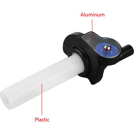 22 mm blauer Motorrad-Gasgriff, optischer Griff für Dirtbikes und Custombikes, Gashebel mit Rolle.