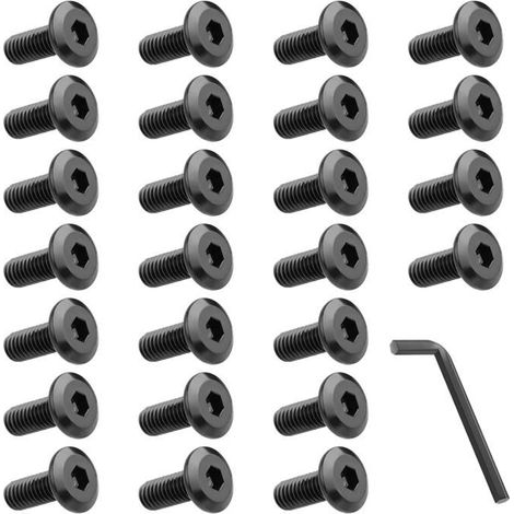 Lot De 25 Vis À Tête Fraisée M6X16Mm–Six Pans Creux Inox A2–Vis À Métaux Filetage Complet Avec Clé Hexagonale–Boulonnerie In[CA169] (1/5)