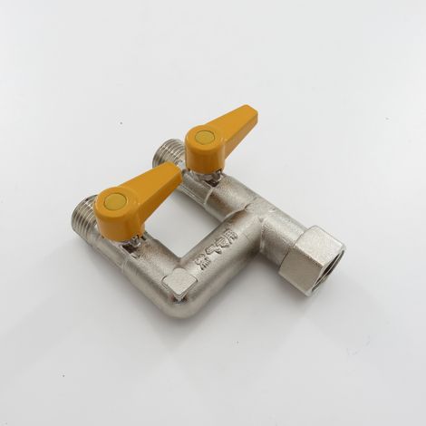 Type H angle valve with internal and external copper lining, copper angle valve (1/4)