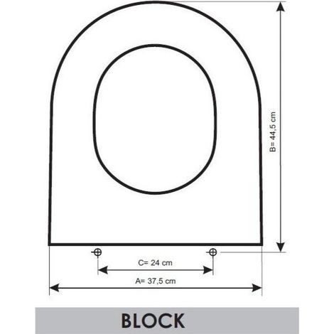 ETOOS 02565108 BLOCK Tapa WC Cifial Blanco - ref: 02565108