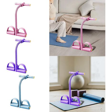 Multifunktionales Widerstandsband  Elastisches Yoga-Pedalzugband  Widerstandsreduzierer  Bauchmuskeltrainingsgerät  Unisex-Training  Blaues Widerstandsband, Einheitsgröße [NX] (1/5)