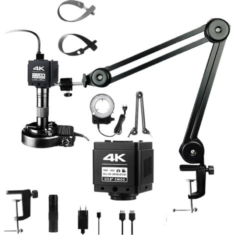 Microscope numérique 4K 48MP IMX678 Ultra HD avec caméra et Support de réparation de PCB à Monture C(4K 48MP) (1/5)