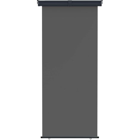 Toldo lateral para balcón 100% poliéster hierro acero vidaXL