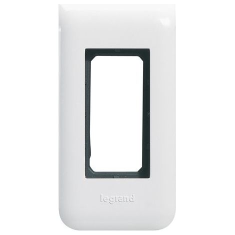 Plaque support Mosaic - pour 1 module - blanc LEGRAND (1/2)