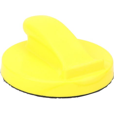 Lot de 2 Supports de Disque de Ponçage 125mm, Patin de Polissage Auto-Agriffant pour Ponceuse, Bloc de Finition à Mains, Coussin Réutilisable (1/5)