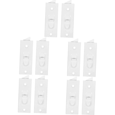 Lot de 5 butées de fenêtre à ressort pour verrous coulissants, pièces de rechange pour verrous de fenêtre, accessoires pour fenêtres, verrous de fenêtre en plastique (1/5)