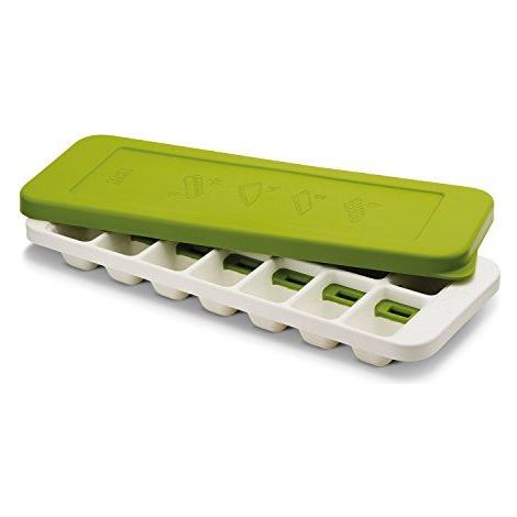 Bandeja para cubitos de hielo Joseph Joseph QuickSnap Plus Green, diseño innovador y funcional, fácil de usar y liberar los cubitos, color verde para cocina moderna y organizada (1/5)